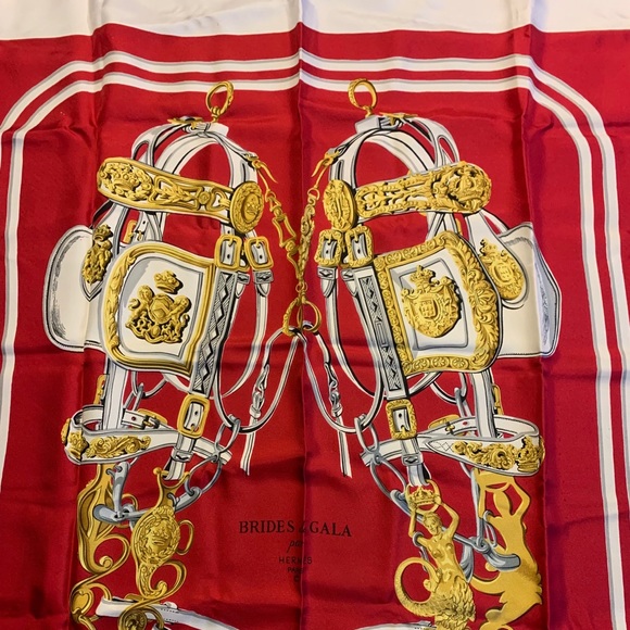 Authentic HERMÈS BRIDES de GALA Scarf - Picture 4 of 8